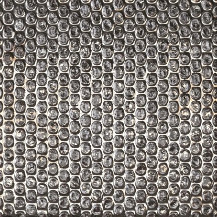 Pluriball Black Décor Platino 8"x8" 5/16" Glossy Porcelain Tile
