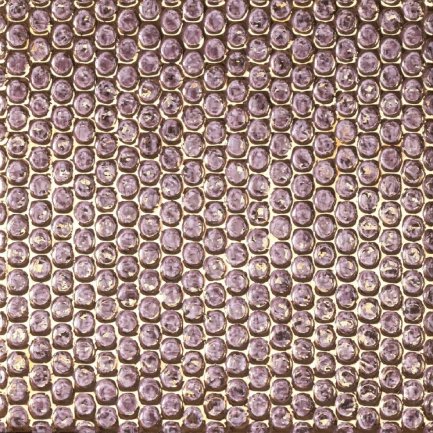 Pluriball Lilac Décor Platino 8"x8" 5/16" Glossy Porcelain Tile