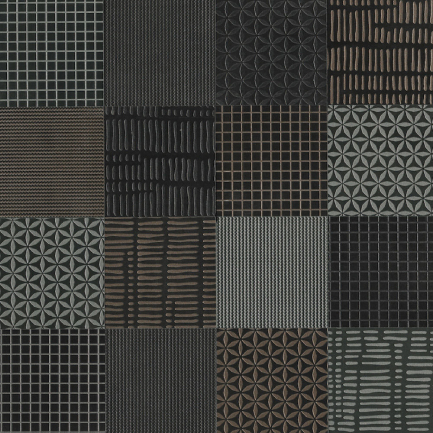 Italian Porcelain Décor Texture Mix Melange 8' x 8', 3/8' Natural