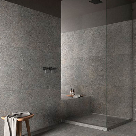 Porcelain Stoneware Step-in shower tray 