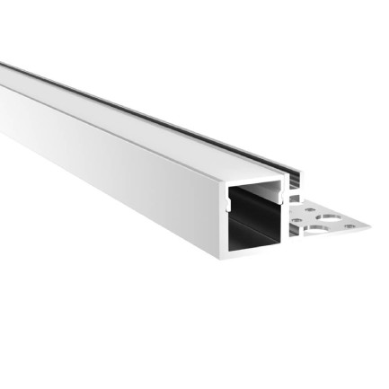 LED Mounting Extrusion Plaster LED Aluminum Profile, 6,56ft/pcs