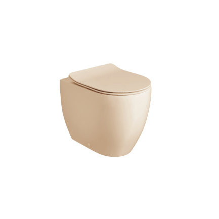 Freestanding Italian Toilet NoRim Float, Matt Sand