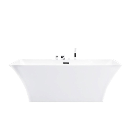 67" Modern Freestanding White Bathtub
