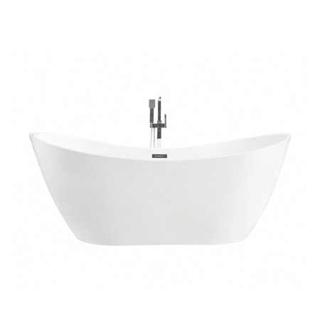 71" Modern White Freestanding Bathtub