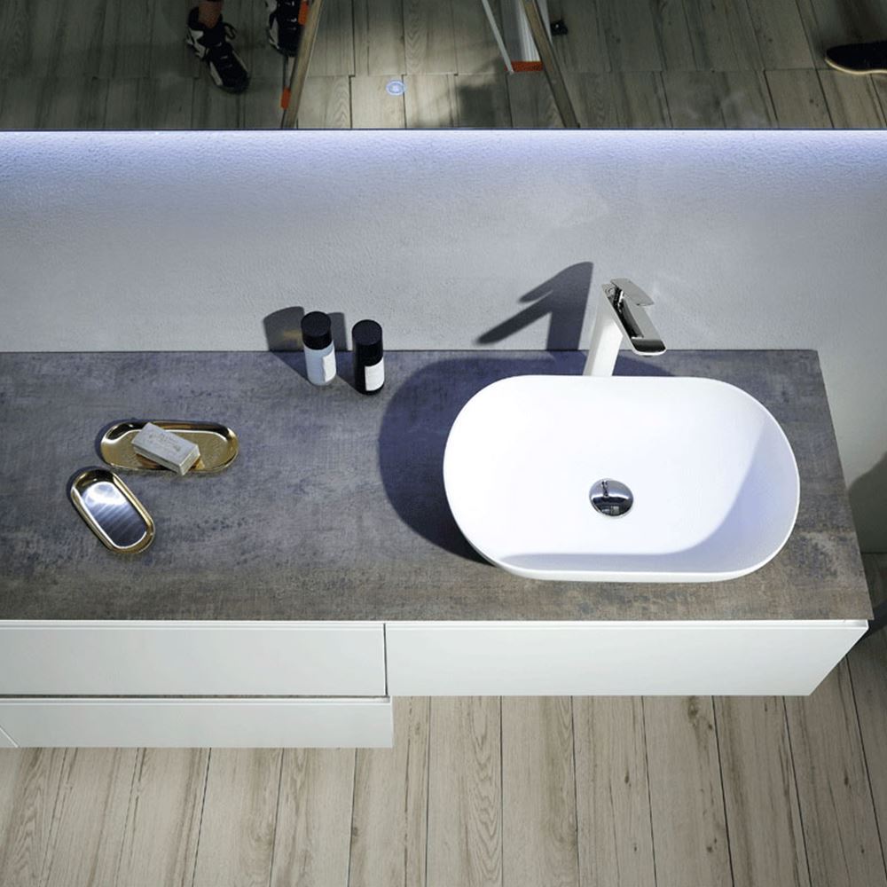 Contemporary Double Wall Mounted Bathroom Vanity Set -, HINTEX