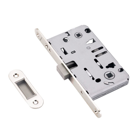 Satin Nickel Magnetic Mortise Lock For WC Function