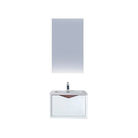 Miller 24" Contemporary Wall Mounted Single Bathroom Vanity Set