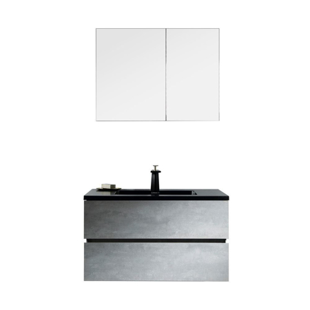 Contemporary Venice Gray 30" Single Bathroom Vanity Set