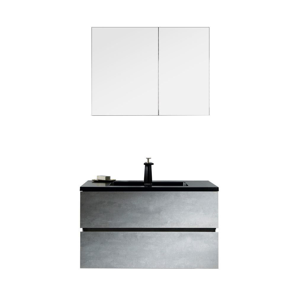 Contemporary Double Wall Mounted Bathroom Vanity Set -, HINTEX