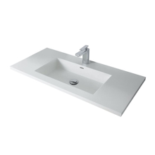 Modern Bathroom Single Vanity Sink, Dexter 48"