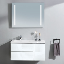 Mistra 48" Wall-Mounted Single Bathroom Vanity, Glossy White