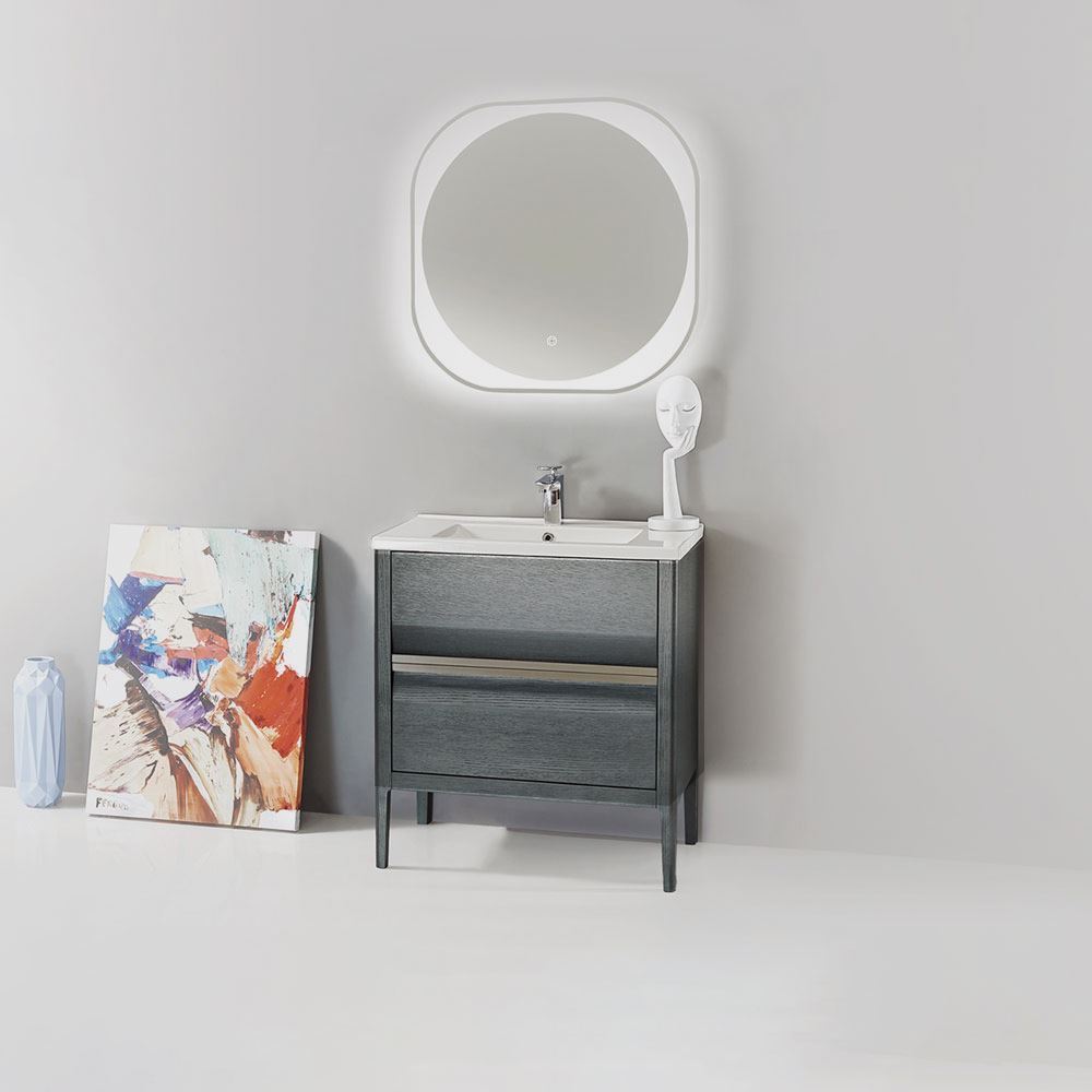 Amadeus Modern 36 Single Bathroom Frameless Mirror