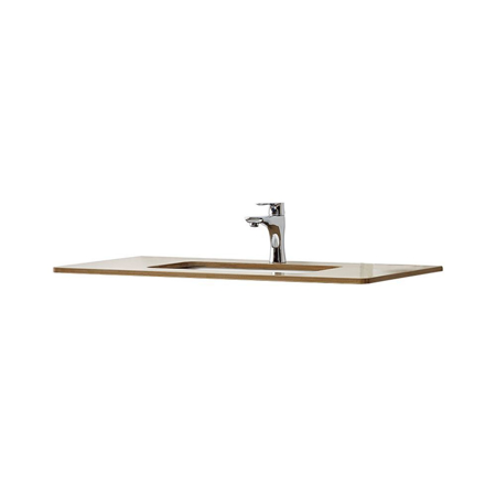 Modern Matt Beige 32" Solid Plywood Bathroom Vanity Sink, Vela