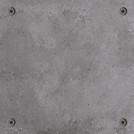 Unglazed Porcelain Tile, 24″ x 24″, 3/8" Unique Be Smart Black Matt