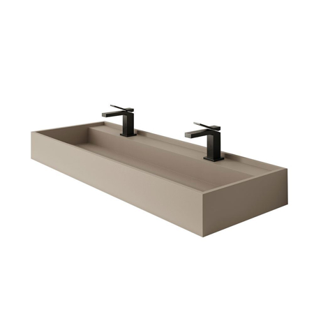 Silk Camel 46" Naturally Designed Double Sink
