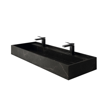 Storm Negro 46" Naturally Designed Double Sink