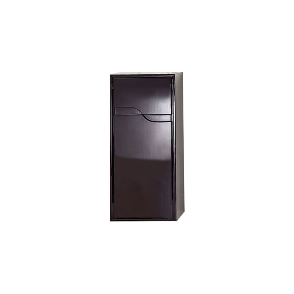 Glossy Black Modern Bathroom Side Cabinet, Leisure