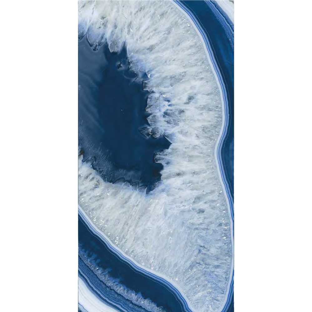 Italian  Agate Blue Slab A, 63" x 126", 6.5mm