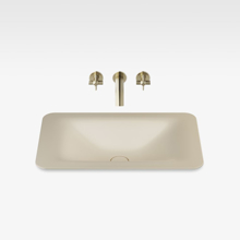 Italian Modern Bathroom Vanity Sink, Armani 26" Greige