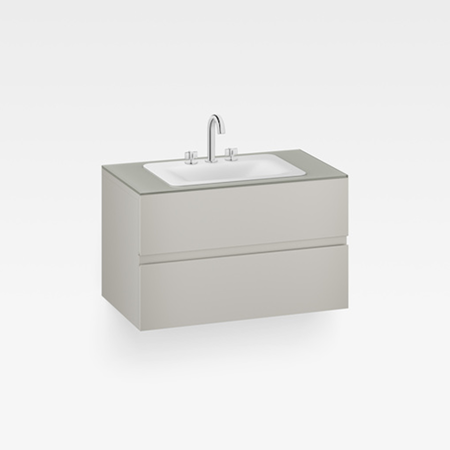 Italian Modern Bathroom Vanity Set, Armani 40" Silver, OW