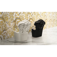 Versace Italian Statuario White Polished Porcelain Slab C 47" x 109", Maximvs