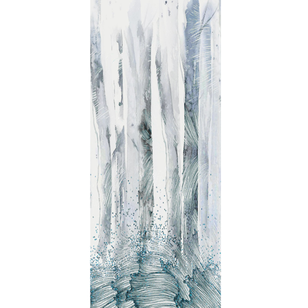 Modern Italian Porcelain Tile, Allure Trees 1, 48" x 110"