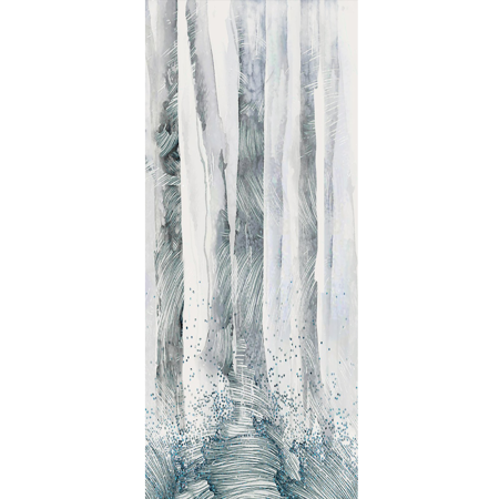 Modern Italian Porcelain Tile, Allure Trees 2, 48" x 110"