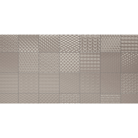 Modern Italian Porcelain Tile, Charme Wally Cobblestone, 6" x 6"