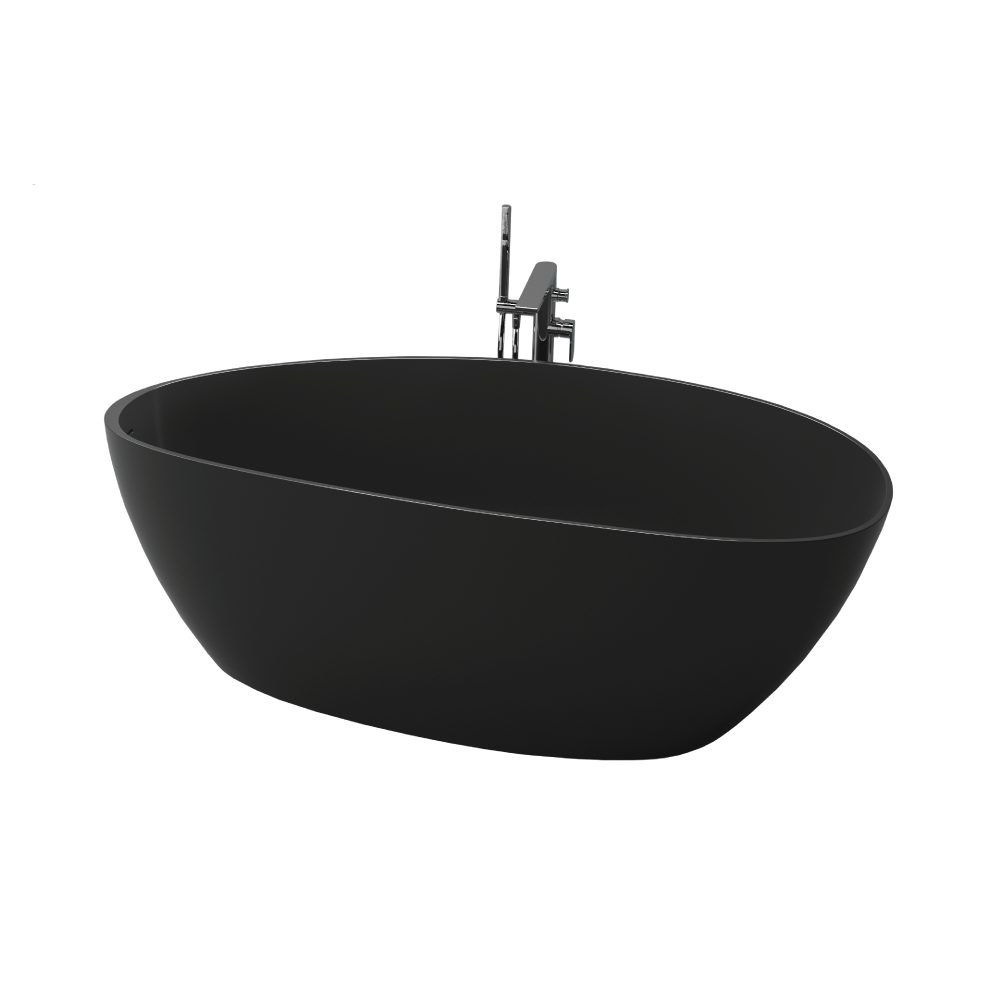 Picture of Chiara 67" Black Contemporary Freestanding Bathtub