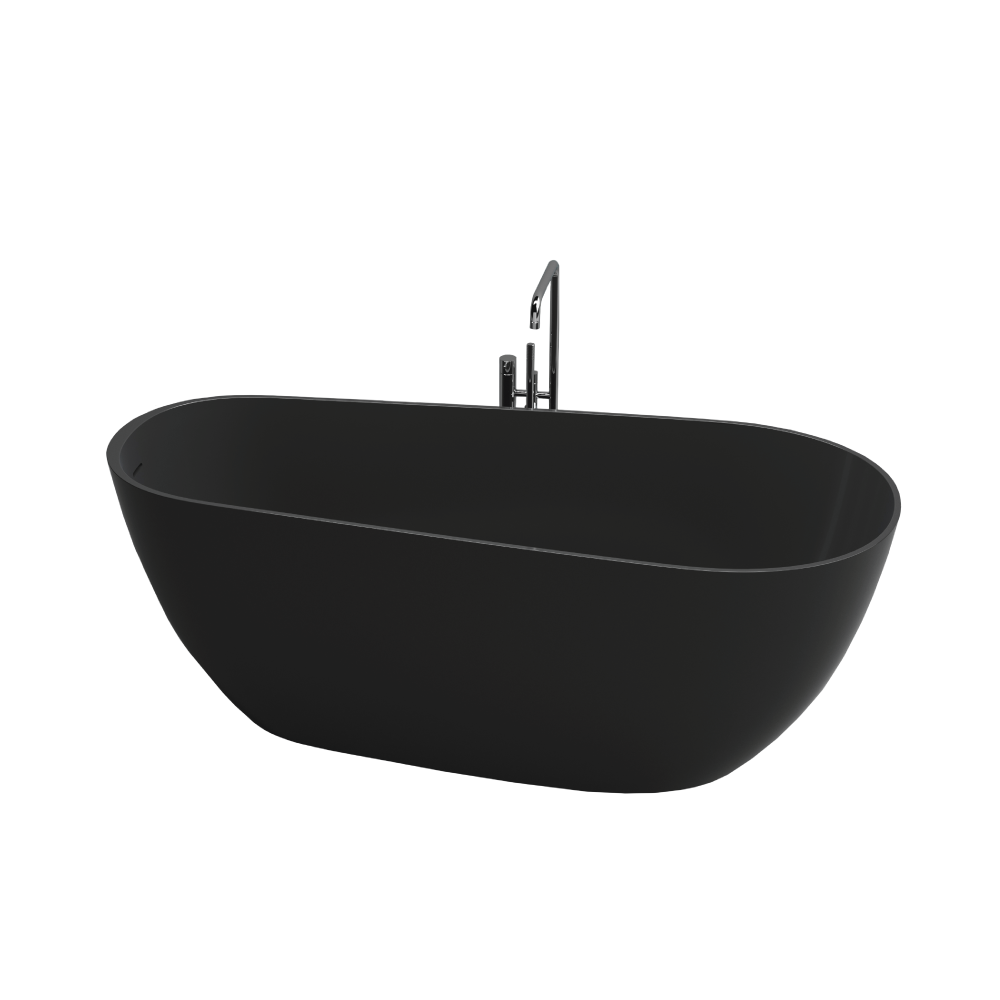 Picture of Capri Black Contemporary 67" Freestanding Bathtub