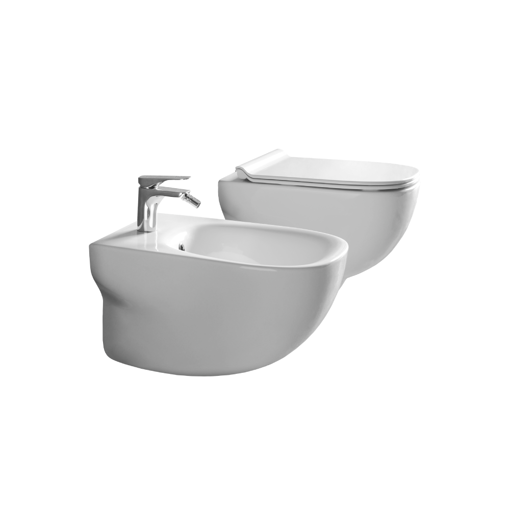 Picture of PURE GLOSSY WHITE WALL HUNG TOILET, NORIM