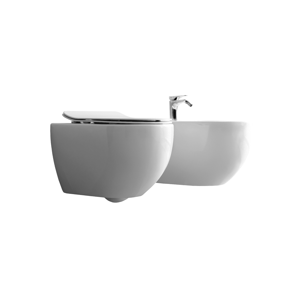 Picture of FLOAT GLOSSY WHITE WALL HUNG TOILET, NORIM