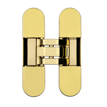 INVISA 3D Adjustable Concealed Hinges, Polished Gold