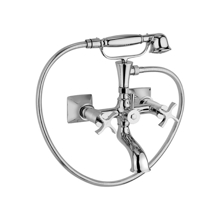 Picture of Long Beach Chrome Bath Mixer with Diverter and Hand Shower