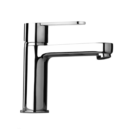Montreal Matt Black Single Lever Basin Mixer with Long Spout and Pop-up Waste