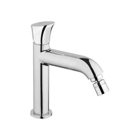 Interlagos Chrome Single Lever Bidet Mixer with Pop-up Waste