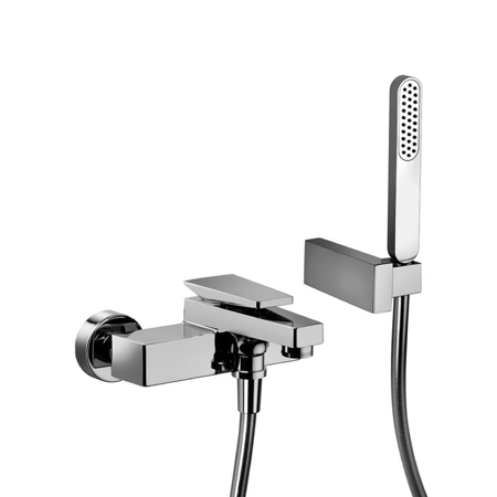 Montecarlo Chrome Bath Mixer with Diverter and Hand Shower