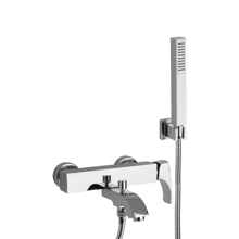 Picture of Indy Matt Black Single Lever Bath Shower Mixer with Adjustable Shower Kit