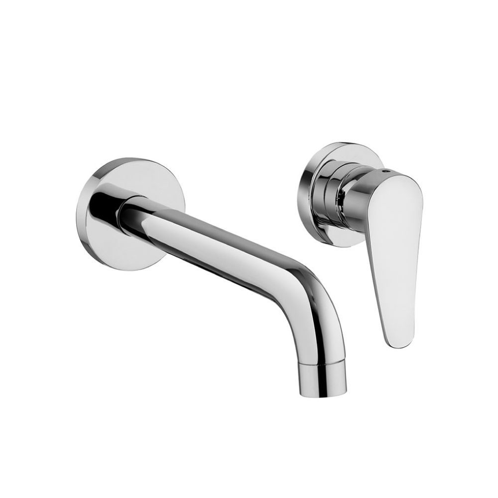 Picture of Sakhir Chrome Single Lever Wall Mounted Mixer with Spout