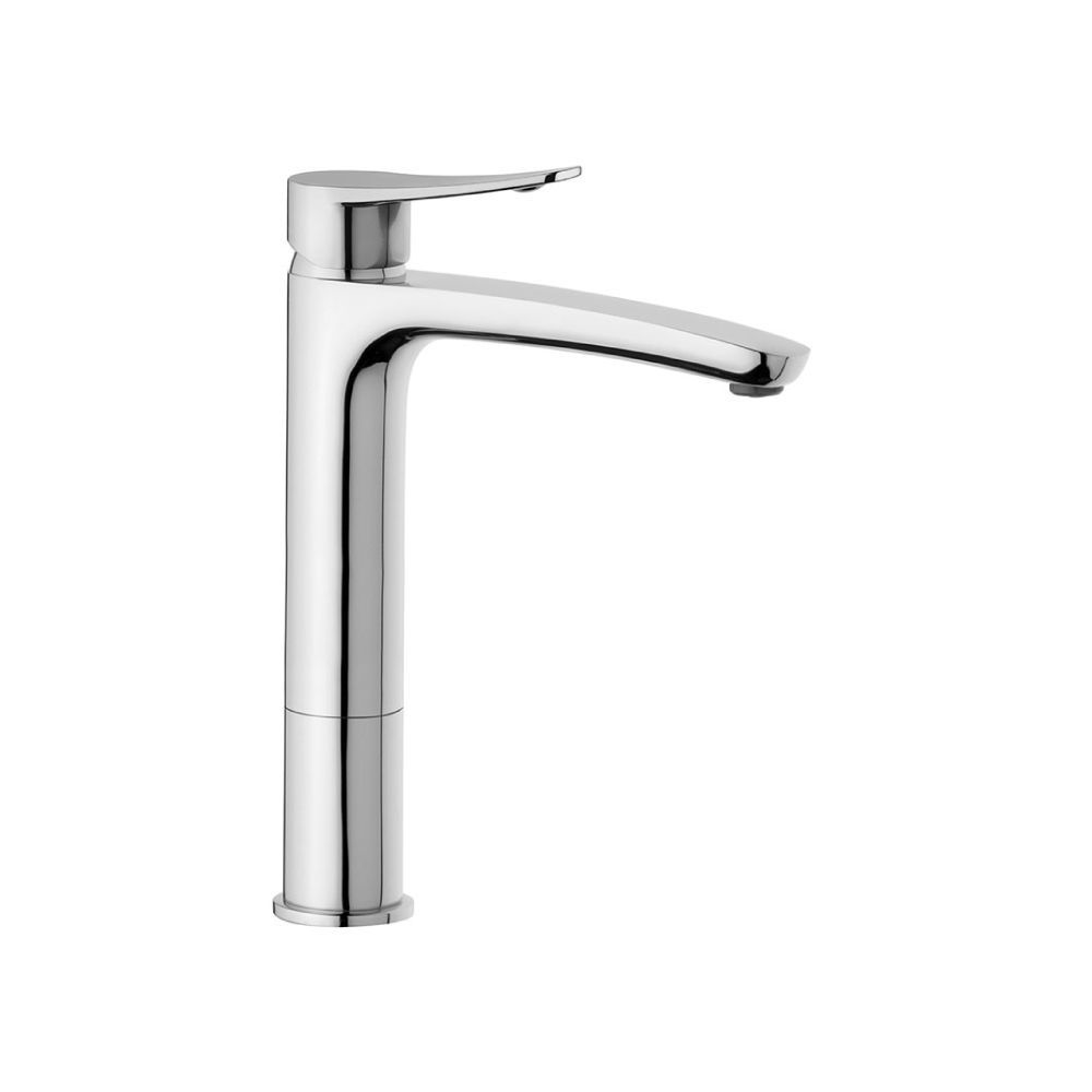 Picture of Sakhir Matt Black Single Lever High Basin Mixer without Waste