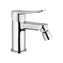 Picture of Sakhir Chrome Single Lever Bidet Mixer with Pop-up Waste