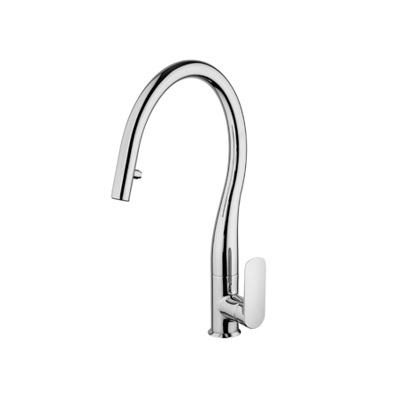 Sear Chrome Single Lever Pull-out Kitchen Mixer with 2 Mode Spray