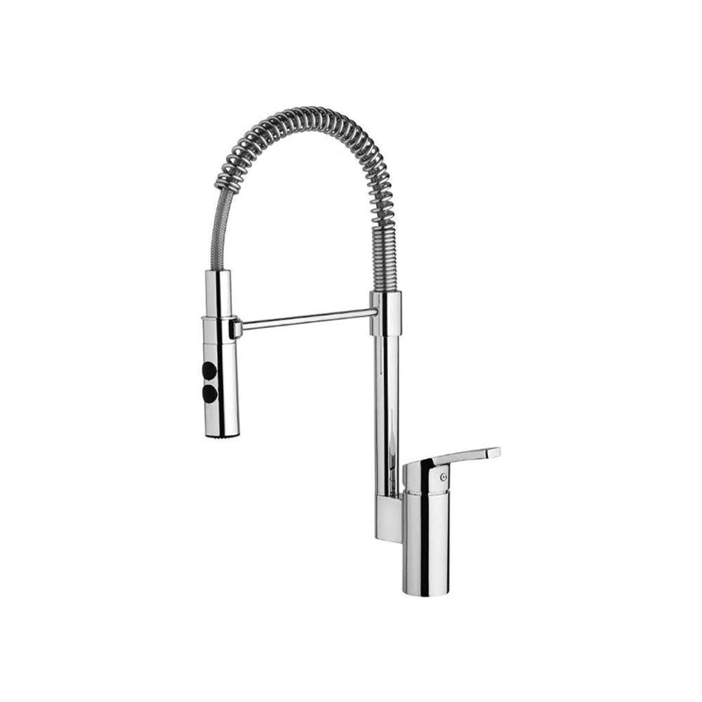 Picture of Spring Chrome Single Lever Kitchen Mixer with Pull-out Spray