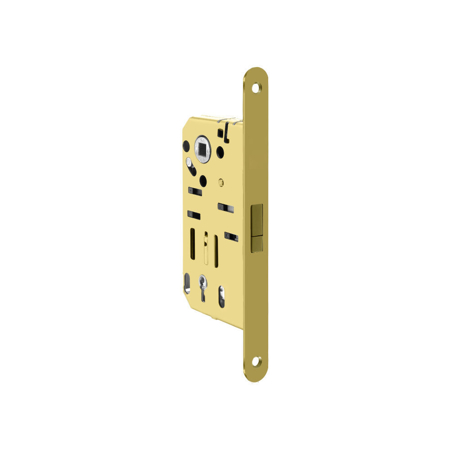 Silencio Magnetic Mortise Privacy Lock, Polished Brass