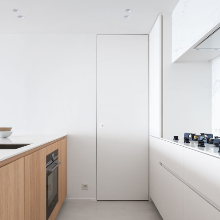 Invisible Flush Door Frame System INFINII X44, 32" x 96" Universal