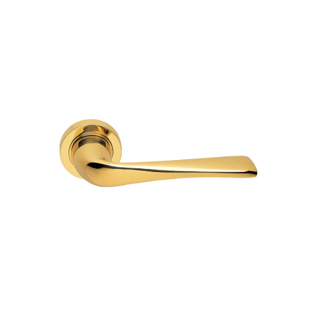 Cielo Italian Luxury Interior Door Handle, Polished Brass