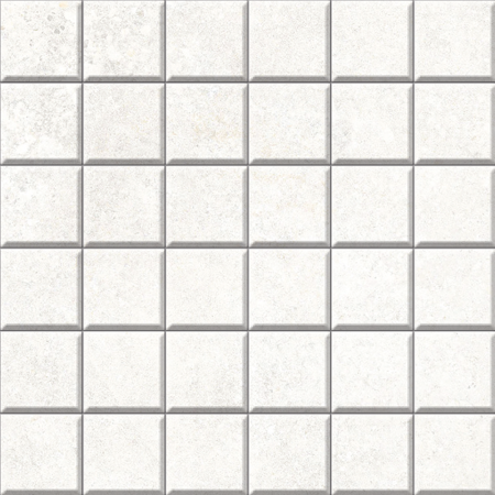 Brooklyn Cemento White Honed 12'' x 12'' Mosaic