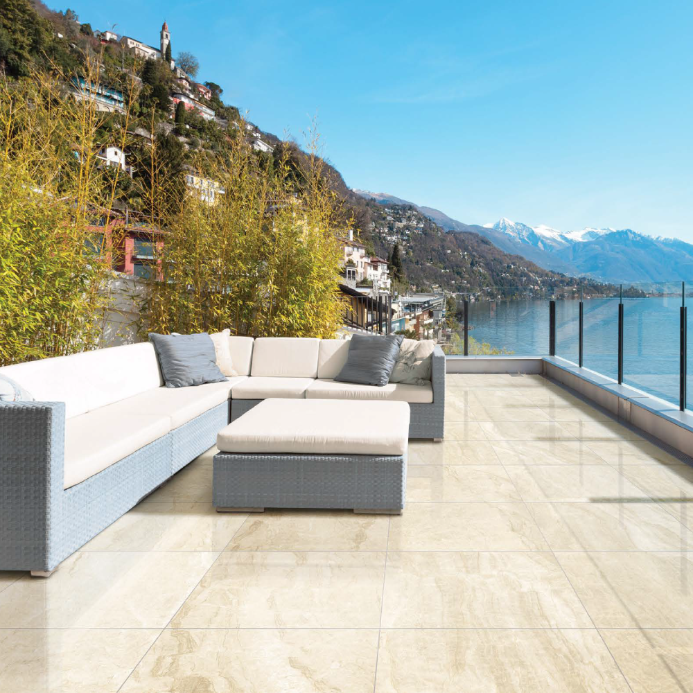 Maestro Taj Mahal Polished 60'' x 126'' Porcelain Tile - | HINTEX