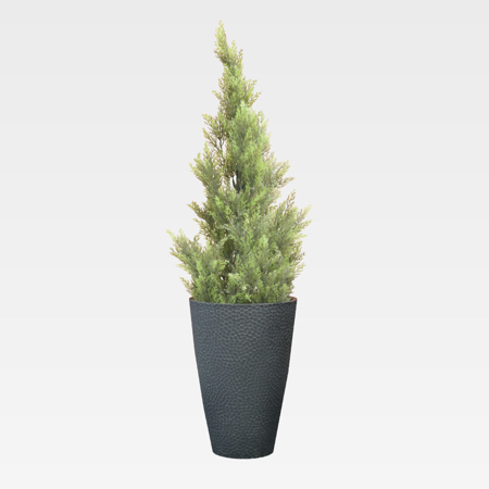 Contemporary Charocal 13.8'' x 20'' Pot Planter