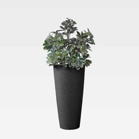 Contemporary Charocal 13.8'' x 27.5'' Pot Planter